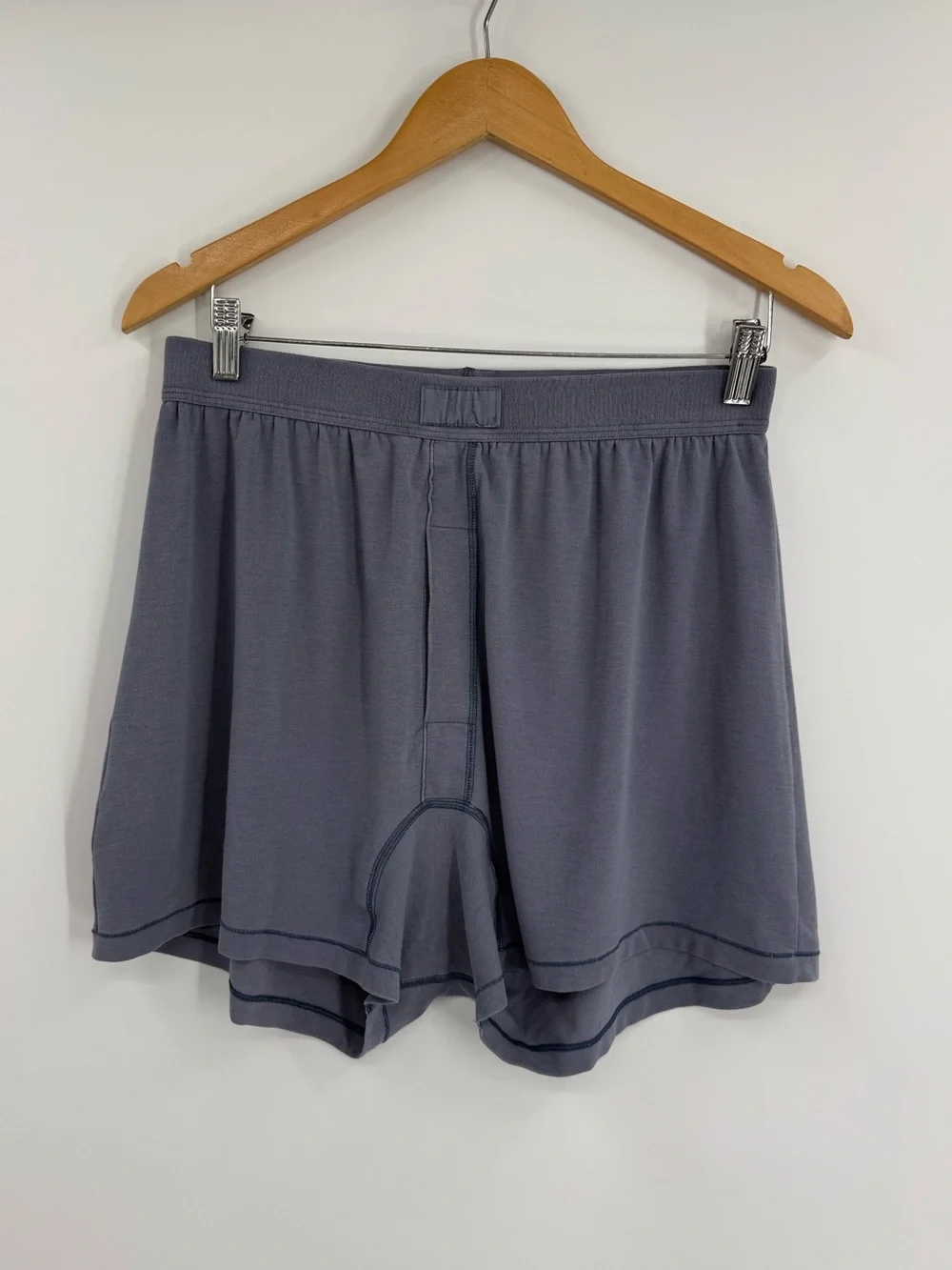 SKIMS Men's Boxer Sleep Shorts | Slate Blue | M